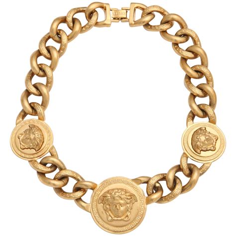 fake versace gold chain|14k Gold Versace pendant.